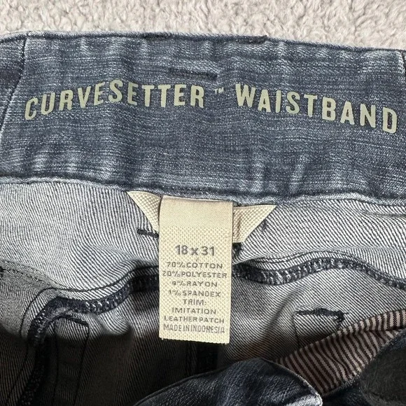 Duluth Trading Jeans Womens 18x31 Curvesetter Waistband Utility Work Double Knee - Picture 2 of 11